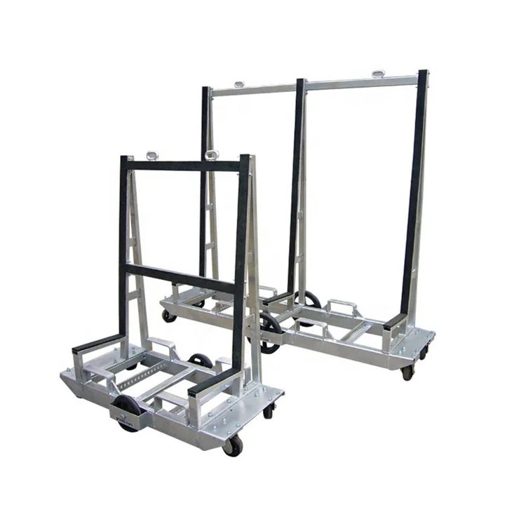 3200lb Capacity One Sided Six Wheeled Glass Mover Cart