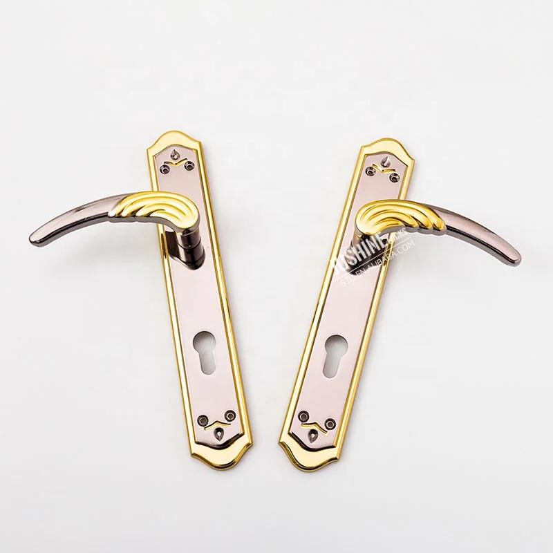 Luxury Gold backplate pull handle 4 screw cool savannah interior door handles bulk