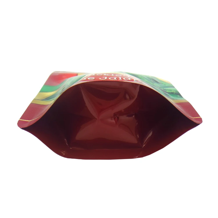 Plastic Stand Up Pouch Vegetable Pickled Jalapeno Packing Zipper Pouch For Food