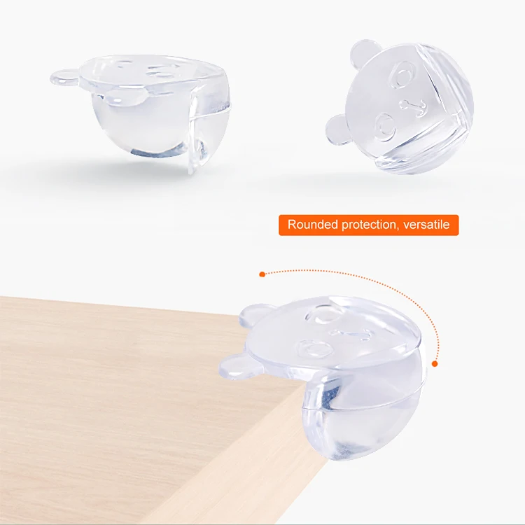 Transparent Round Smile Baby Safty Child Protection Corner Guards for furniture sharp corners