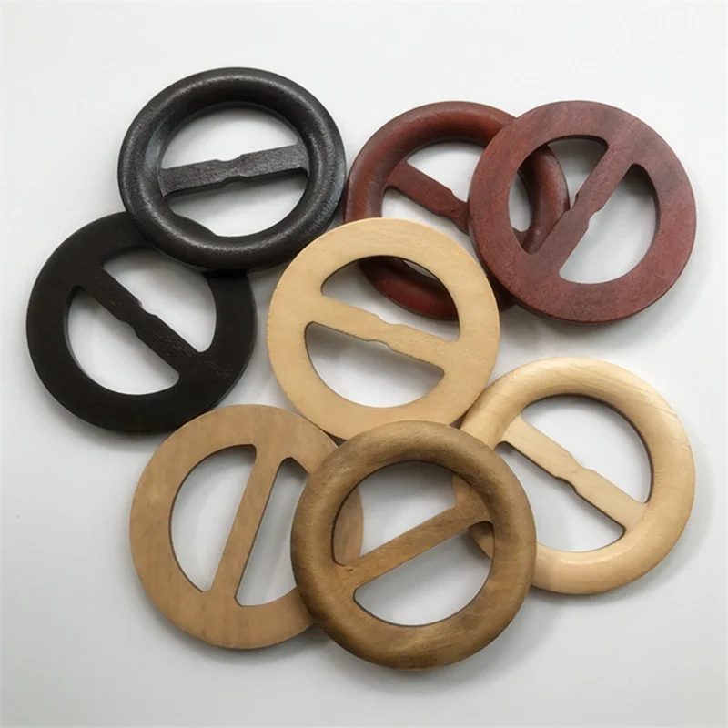 natural round woodenladies belt buckles women belt buckles
