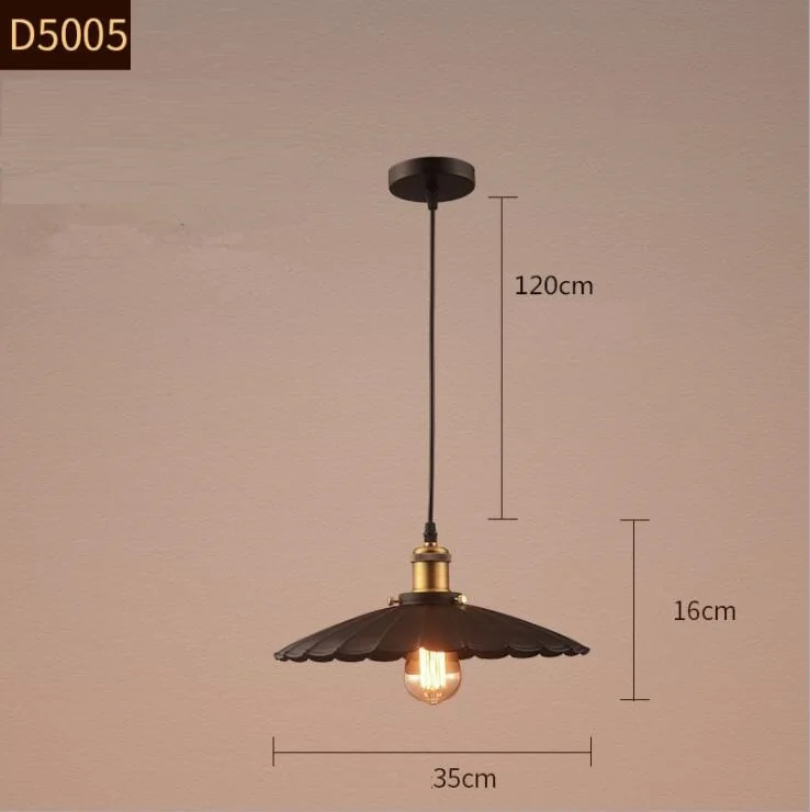 Retro Black Silver , White Industrial Lustre Profile Aluminum Indoor Lighting Pendant Lamp  Pedant Light Chandelier