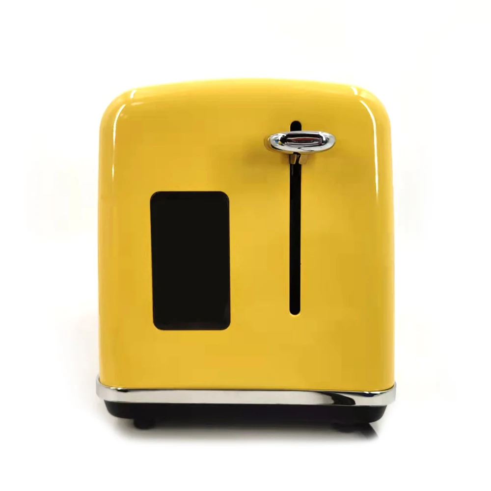 2022 Hot Sale 2 slice Stainless Steel Mirror Top Sheet Toaster Automatic Centering Multifunctional sandwich toaster