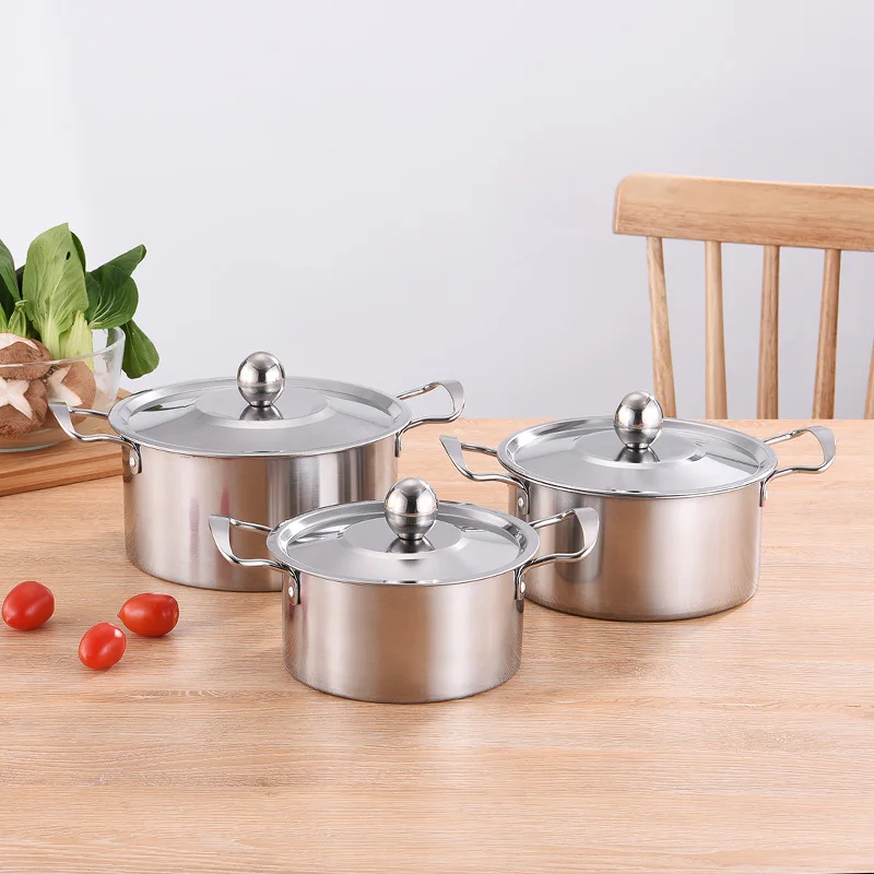 Stainless steel  pot set gas stoves electromagnetic stoves general cookware sets