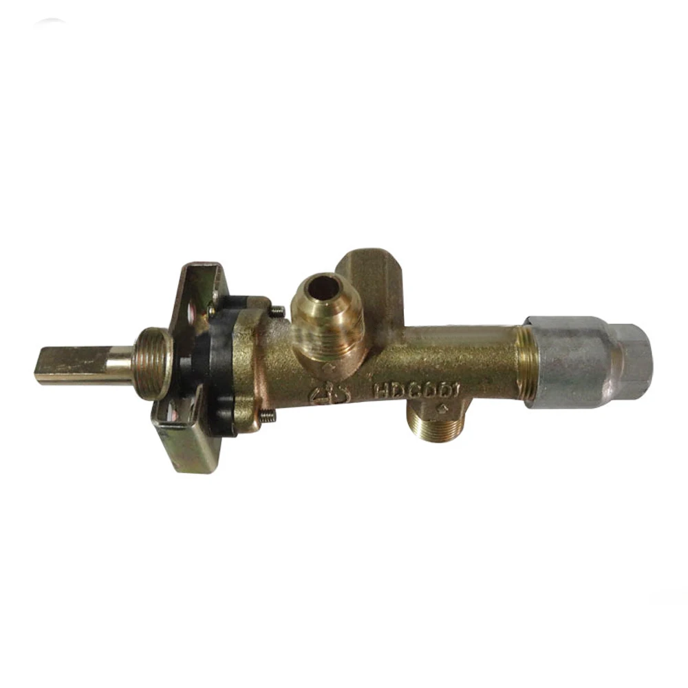 Gas control safety valve for stove cooktop