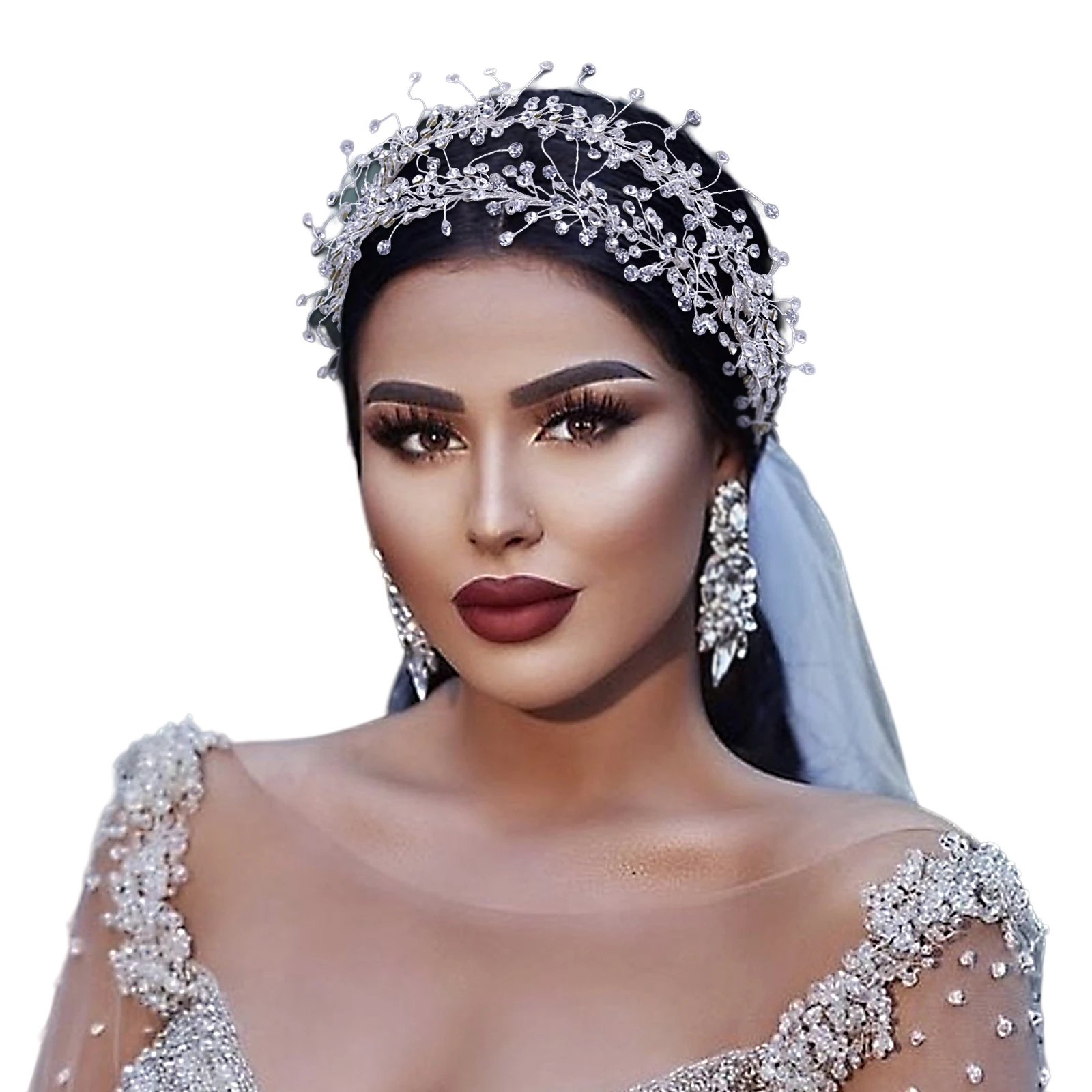 Bride Wedding Hair Comb Bridal Rhinestones Hair Jewelry Headpieces Bead Side Combs Decorative Hair Accessories