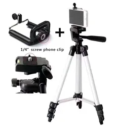 3110 Aluminum Alloy Video Camera Mobile Phone Stands 3110 Selfie Tripod Stand for Live Smart Phone