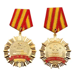 Custom promotion medal with ribbon military medals miraculous medal