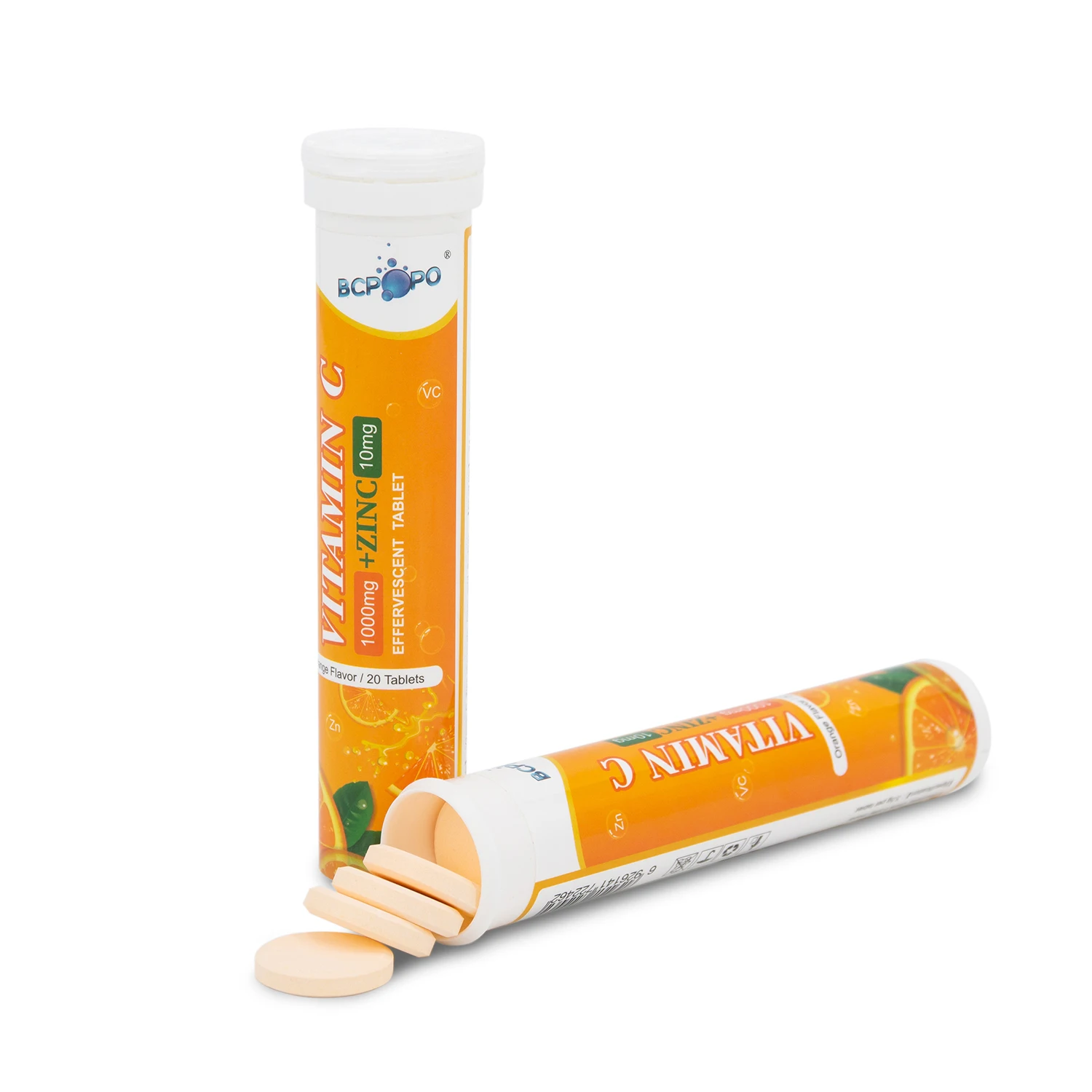 Ready to Ship Biocaro vitamin c plus zinc effervescent tablet for immunity health food vitamins supplements