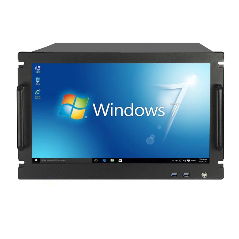 OEM стойку 6u сервере дело с двойной psu промышленный компьютер pc корпус сервера 19 дюймов 6u серверного шасси с дисплеем