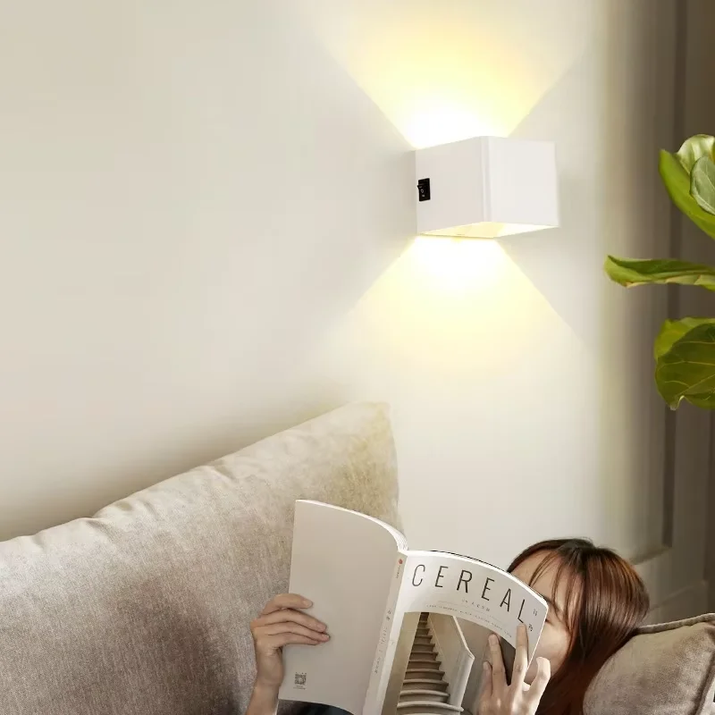Pir Inductive Usb Rechargeable Led Wall Lamp Mini Stairway Lamp Magnet Hanging Light Cordless Bracket Light