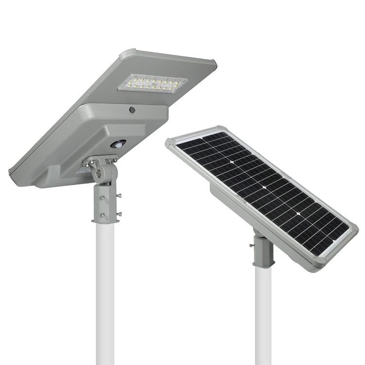 30W DC 12V Outdoor Integrated Solar Street Light with Motion Sensor Lithium Battery LED Lamps for Road and Garden IP65 Rated