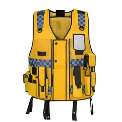 High Visibility Custom Reflective work safety vest construction reflecting working vest Security hi vis labor workersafty vest