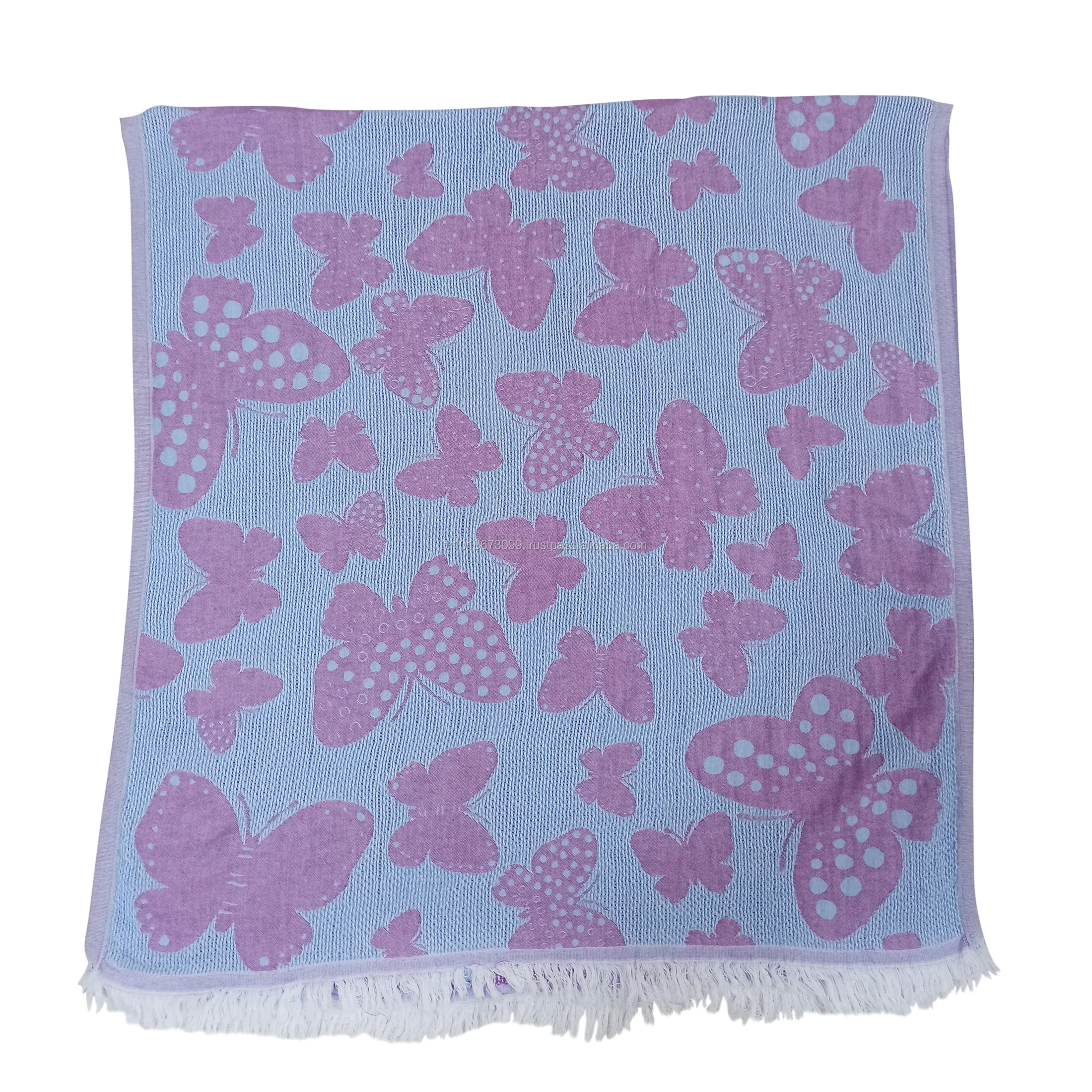 Jacquard Woven Turkish Hamam Towels Wholesale - 100X180CM 100% Cotton Peshtemal Towel Burgundy OEM Patterns Welcomed Turkish