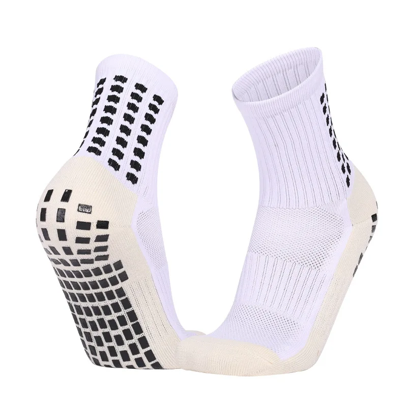 Wholesale High Quality Anti Slip Non Slip Grip Sock Football Non Skid Athletic Sox with grips Sport Socks