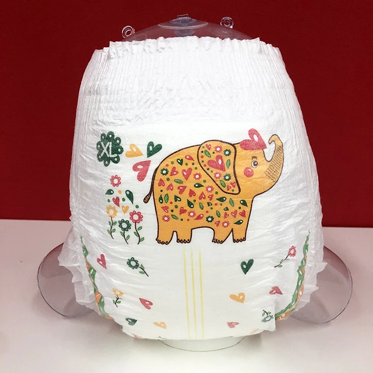 Premium Disposable Baby Diapers XXL Factory Wholesale Panties Free Sample Printed SAP Material Training Babies Babi Diaper