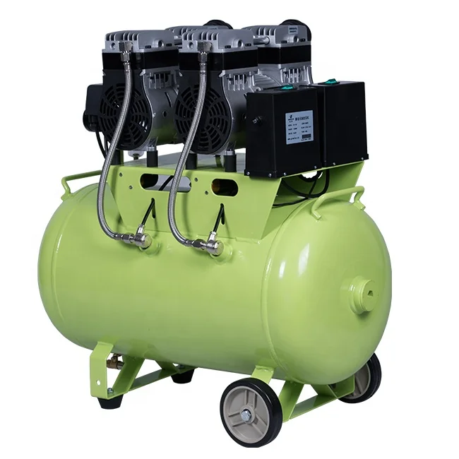 2Hp Oilless Medical Grade 60L Air Compressor for Dental Chairs Use
