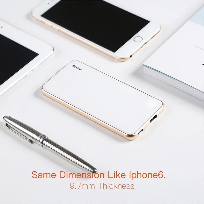 Popular portable Charger real capacity 5000mAh Ultra Slim Alloy Portable Power Banks