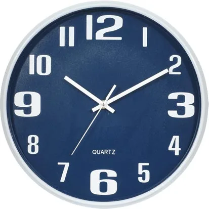 13 inch painting frame and 3D number gilding crystal panel modern plastic wall clock