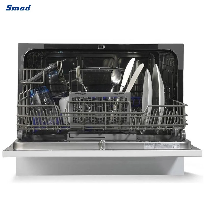 Smad 8 sets Mini Countertop Dishwasher Portable Dishwasher Machine DDD8-55BLME(3802N)
