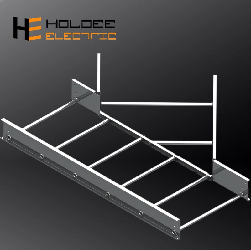 150 WIDTH LADDER TYPE GALVANIZED IRON CABLE TRAY ALONG COVEYOR SUPPORT FOR STREET LIGHTING ALONG CONVEYOR