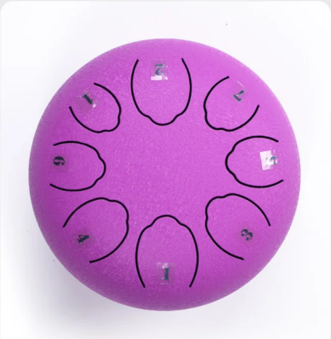 Factory Direct Wholesale Price  6 Inch 8 Tone Small Fish Tongue Drum High Quality Steel Tongue Drum