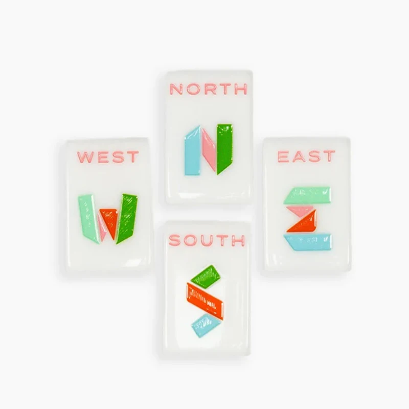 Vintage Mahjong Tiles Plastic Acrylic Family Game Tiles Classic or Pastel Color Mahjong Game Set Custom Luxury Mah Jong Tiles