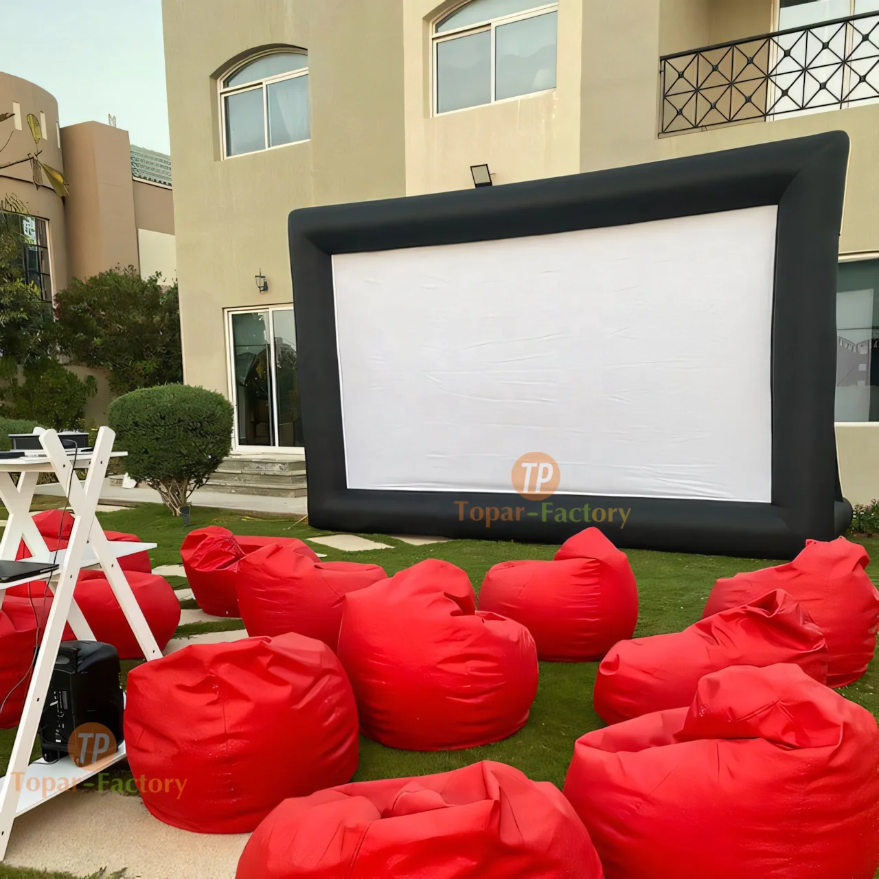 Indoor & Outdoor Theater Projector Cinema Inflatable Giant Screen For Party, Nightclub