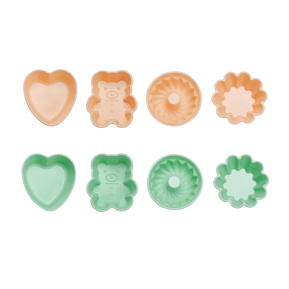Non-stick Various Shape Silicone Jelly Pudding Cupcake Molds Handmade Soap Mold Bakeware Cake Mould