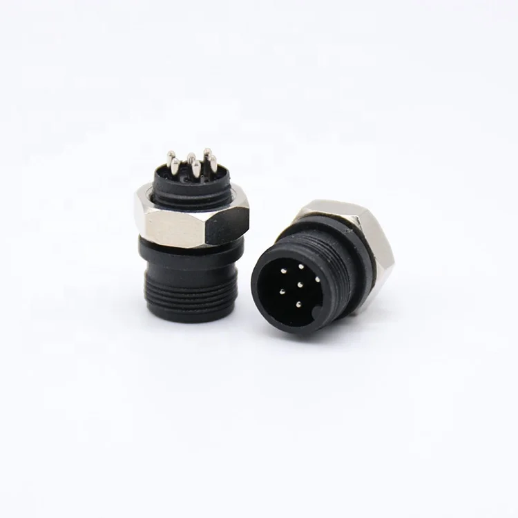 Hot sales Industrial electric connection m8 m12 m16 Male Female Plug waterproof connector Circular 5 pin
