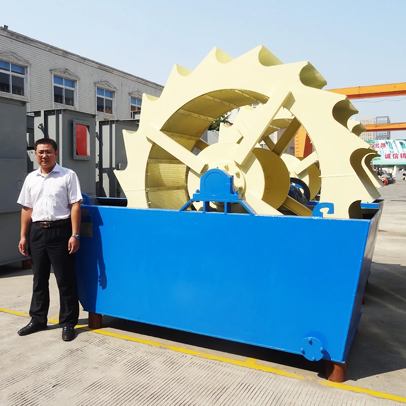 100tph Mining Wheel Bucket Sand Washer River Aggregate Silica Sand Washing Plant