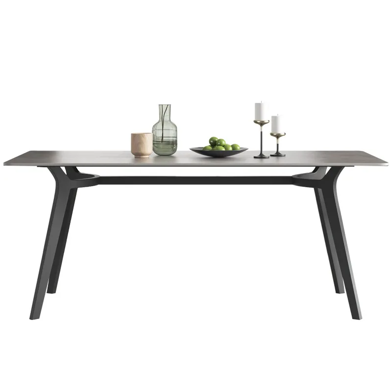 Royal design dining table sets high-end mesas burl veneer marble tabletop mesa lazy susan turntable round dining table