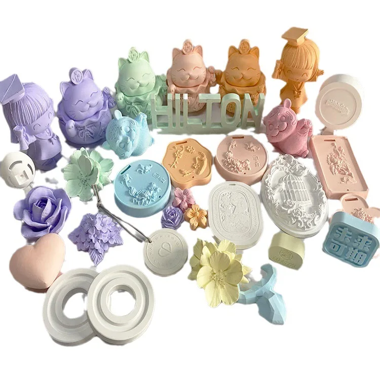 OEM Customized High Hardness Alpha Gypsum Perfume Freshener Aroma Diffuser Car Hanging Plaster Scented Stone Air Freshener