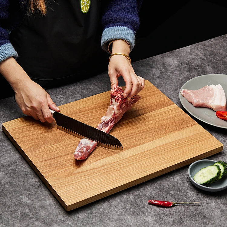 Wholesale Handmade Large Natural White Oak Wood Blank Chopping Cutting Board