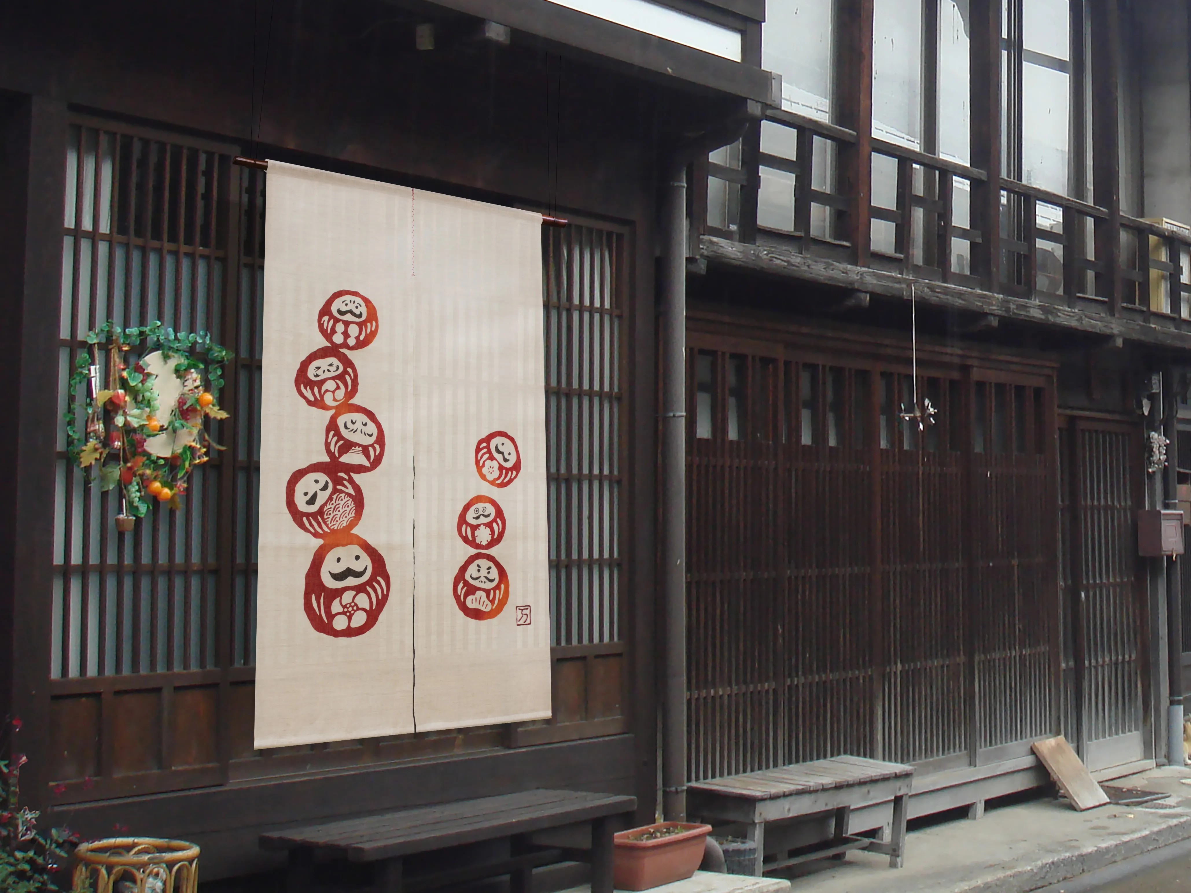 Natural materials Japanese linen fabric blackout curtain cloth