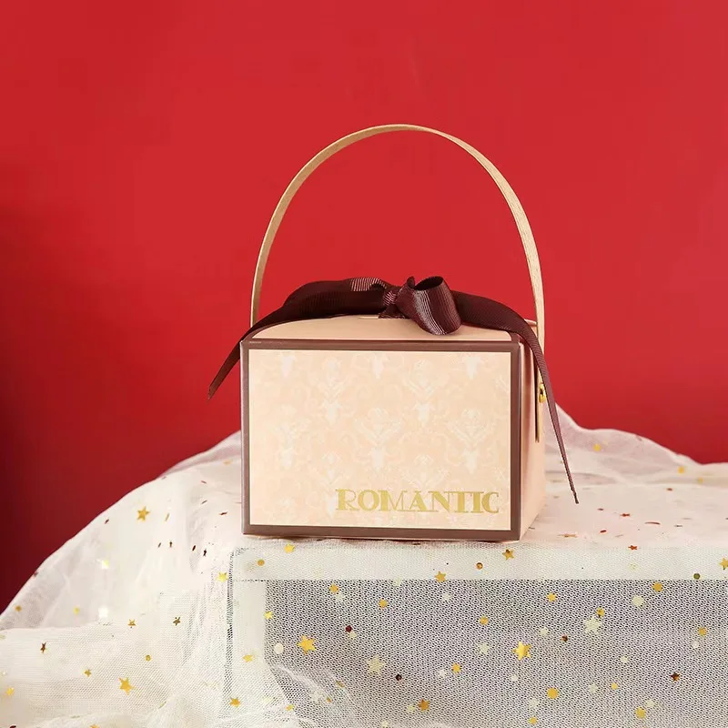 Gold Stamping Portable Sugar Box European Gift Candy Packaging Box