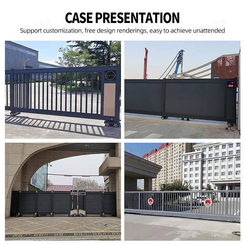 Factory Best Entrance Main Sliding Gate Electric Driveway Telescopic Gate Automatic Folding Retractable Gate