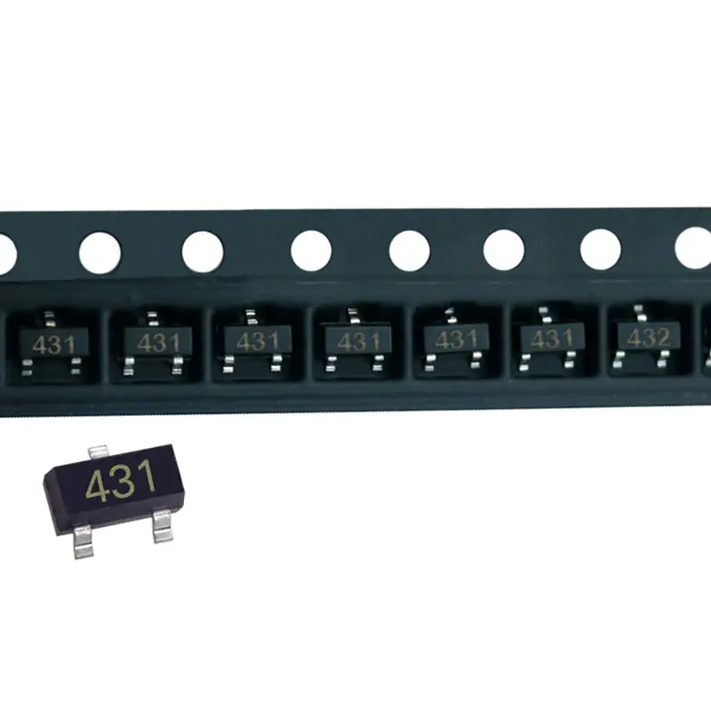 SMD Voltage Regulator IC Transistor SOT-23 36V TL432 432 TL431 431 Electronic Components Triode