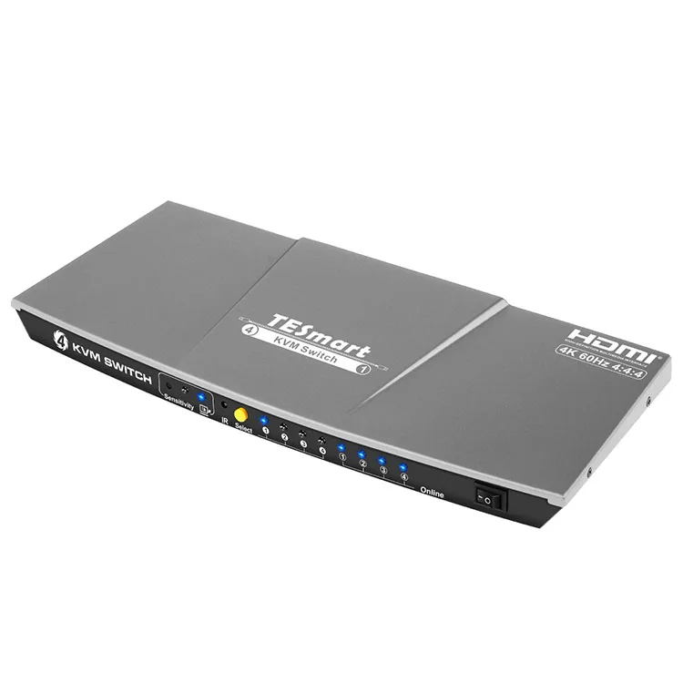 USB2.0 for printers, HDR 10 and Complaint with HDCP 2.2 USB drives, etc 4x1 HDMI KVM Switch 4K@60Hz