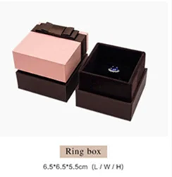 Custom printing necklace earring gift packaging jewelry box ring box