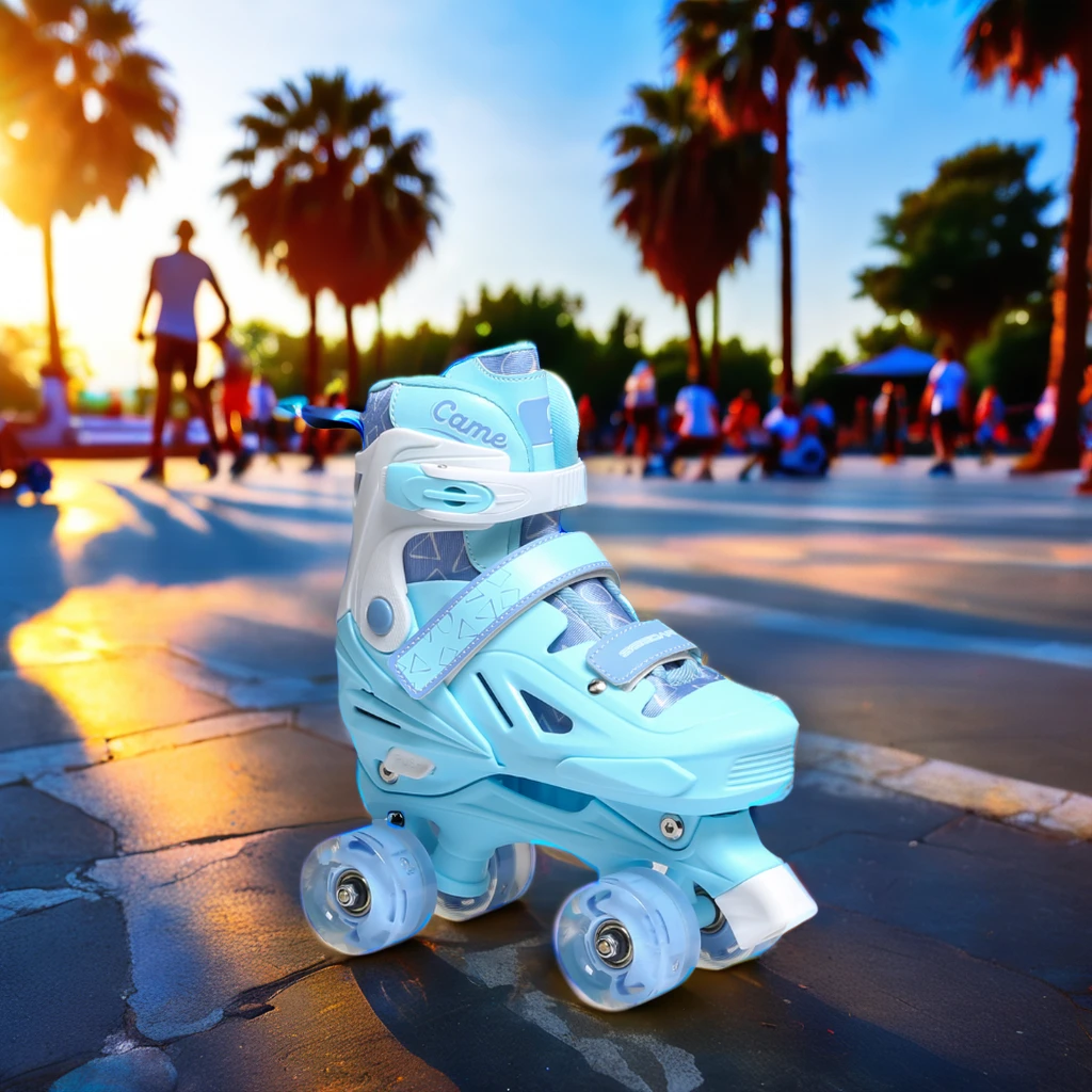 EACH Flashing Roller Wholesale Patines 4 Ruedas Roller Skates Skating Shoes Adjustable Skates For Children