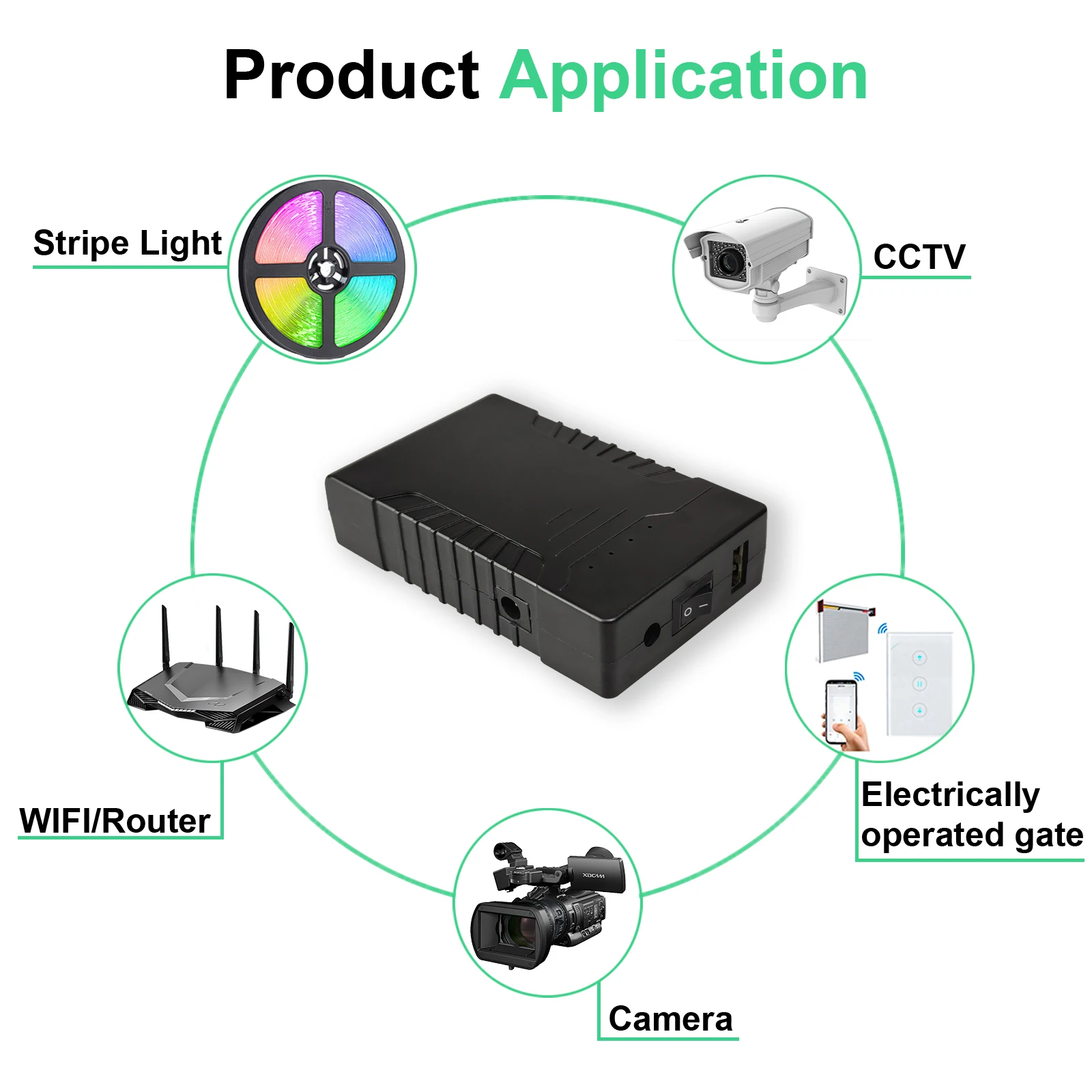 OL3 Stable Voltage 5V 9V 12V DC Output Online Mini UPS Backup Power For Wifi Router Modem CCTV Camera