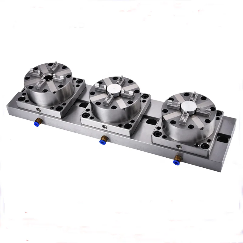 Precision EDM 3 In 1 CNC Pneumatic Chuck  Cnc Engraving Machine D100 Vaccum Heat Treatment Four Jaw Chuck