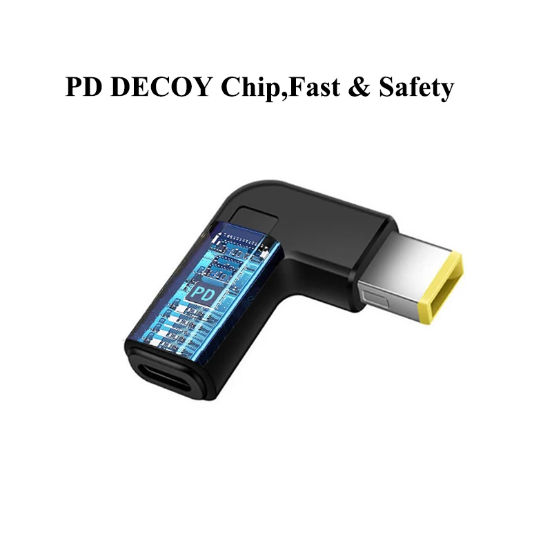 Laptop Power Adapter Connector Dc Plug USB Type C Female to Universal Male Jack Converter for Hp Dell Asus Acer Lenovo Notebook