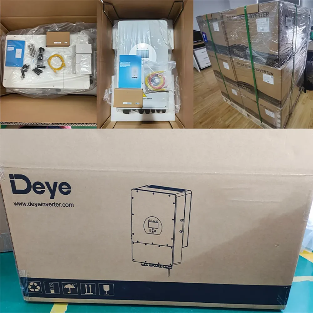 Высоковольтный аккумулятор Deye Гибридный инвертор 3 фазы 50 кВт 400 В мощность солнечный SUN-50K-SG01HP3 -EU-BM4