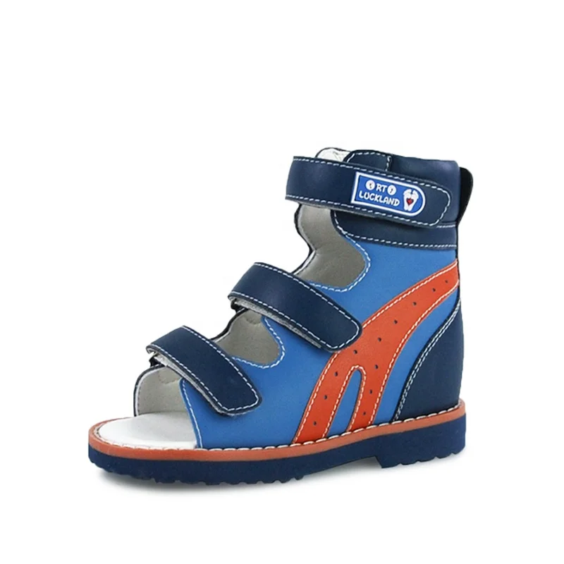 Детские кожаные ортопедические босоножки из микрофибры, детская обувь для мальчиков, варус, вальгусная плоская стелька, Клубные босоножки, обувь оптом