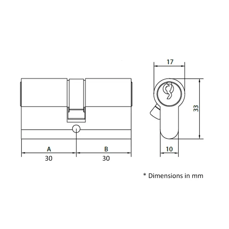 EN1303 Lock Euro Cylinder Barrel Master
