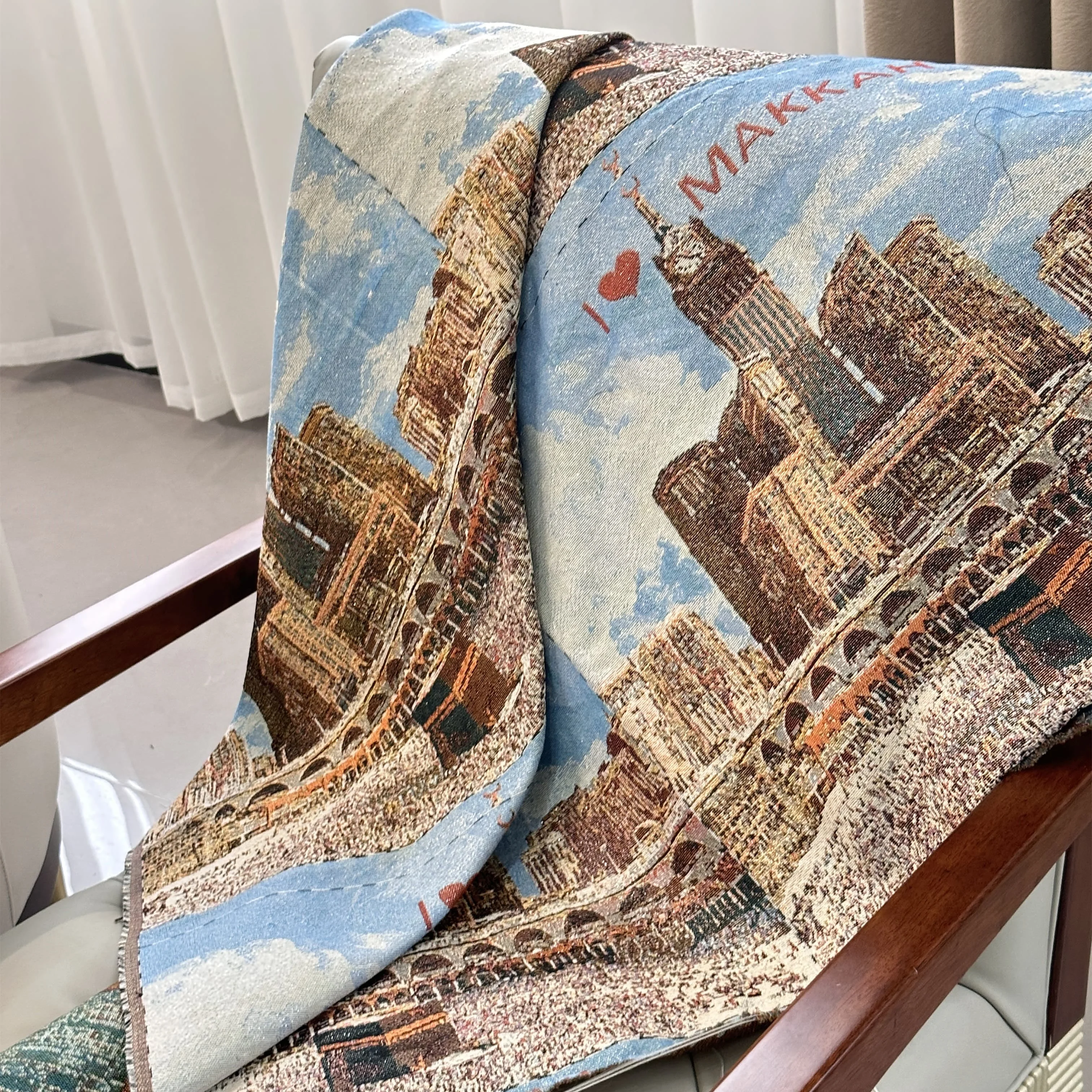 Wholesale Woven Yarn Dyed Fabric Cushions Tablecloths Blankets Dresses Bags Throw Pillows Versatile Jacquard Upholstery Use