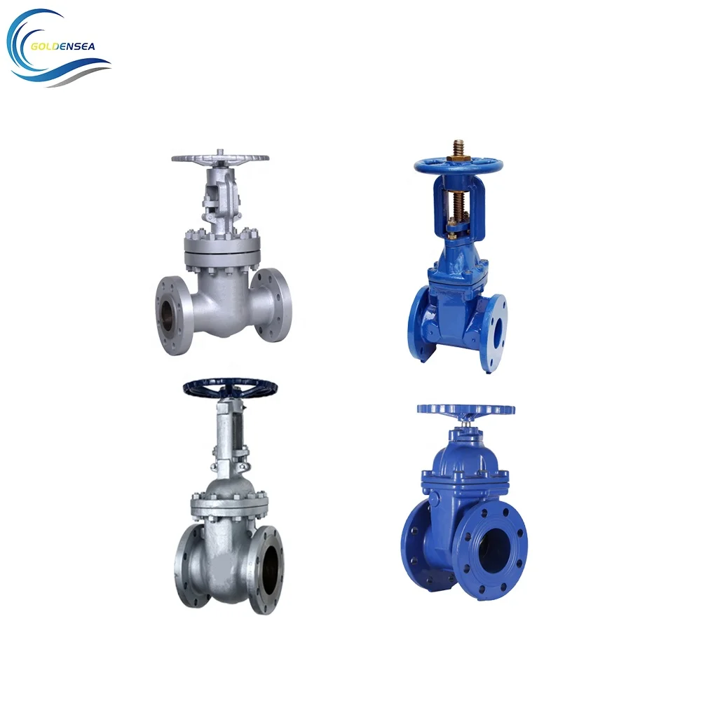 PN10 PN16 Ductile Cast Iron Hand wheel Water Seal Resilient Seated  Gate Valve