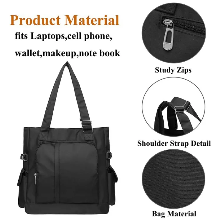 OEM Nylon Laptop Handbag Other Business Bags with Multi Pocket Wallet Waterproof Tablet Storage Shoulder Bags Tote Notebook Bags